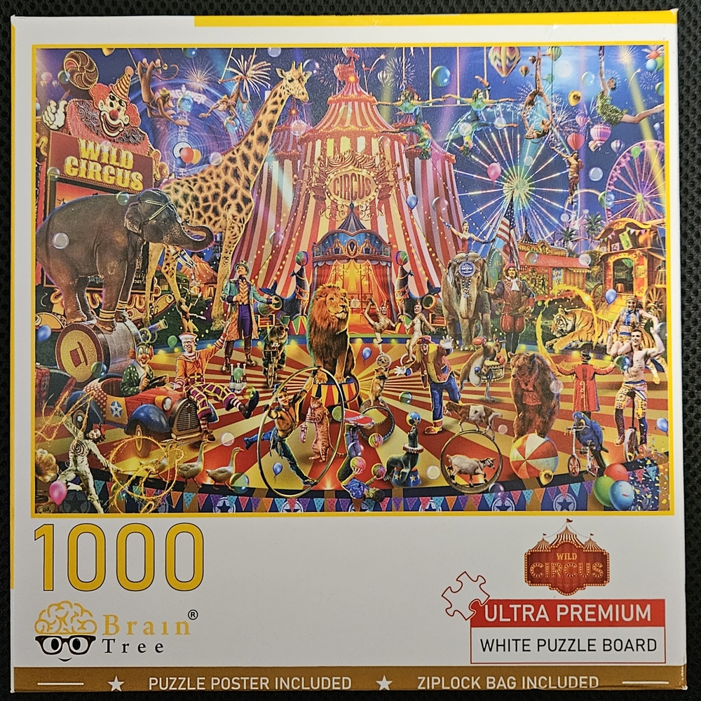 NWT Brain Tree Wild Circus 1000-Piece Puzzle